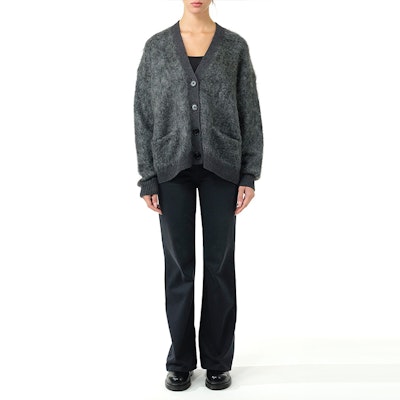 (W) 아크네 스튜디오 FW21 그레이 울 가디건 스웨터 A60385-FN-WN-KNIT000515 Shop (W) 아크네 스튜디오 FW21 그레이 울 가디건 스웨터 A60385-FN-WN-KNIT000515