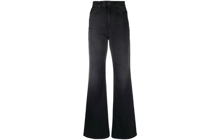 (Women) Acne Studios FW21 High-Waist Black Flare Denim Jeans A00193969-WASHED 圖 2