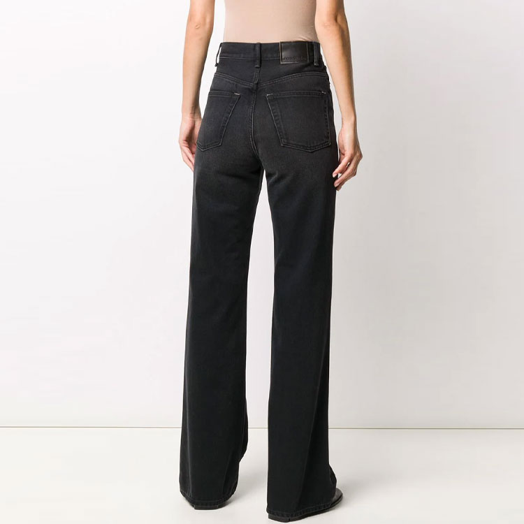 (Women) Acne Studios FW21 High-Waist Black Flare Denim Jeans A00193969-WASHED 圖 4