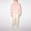 Lookbook (Women) Acne Studios FW21 Pink Embroidered Face Patch Glossy Puffer Jacket. C90066-AD1