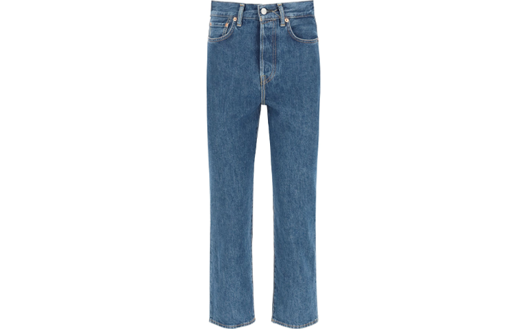 (Women) Acne Studios FW21 Regular High-Waisted Loose Jeans Women’s Blue Denim A00168-838