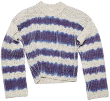 Order (Women) Acne Studios FW21 Striped Wool Pullover Sweater Purple A60289-AEM