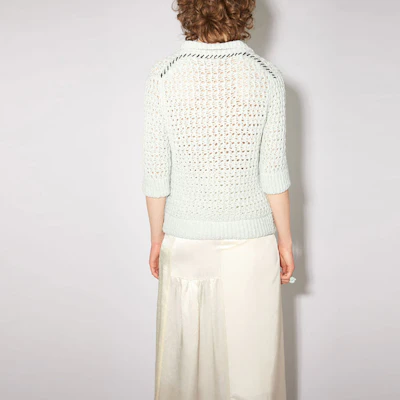 (W) 아크네 스튜디오 FW21 틸 컷아웃 니트 반팔 폴로 셔츠 A60306-CN2 Purchase (W) 아크네 스튜디오 FW21 틸 컷아웃 니트 반팔 폴로 셔츠 A60306-CN2