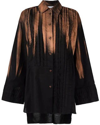 (W) Camisa de Manga Larga Bicolor Pleated Acne Studios FW21 Diseño Colorblock. AC0397-900 Buy (W) Camisa de Manga Larga Bicolor Pleated Acne Studios FW21 Diseño Colorblock. AC0397-900