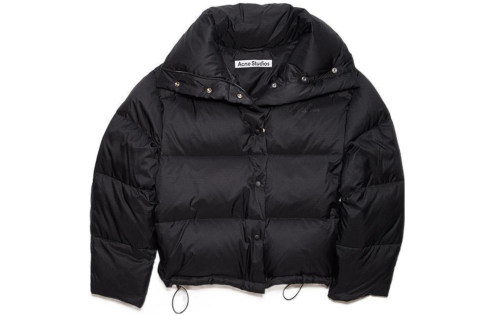 (Women) Acne Studios FW22  Black Cotton Padded Long-Sleeve Coat Jacket. A90456-900