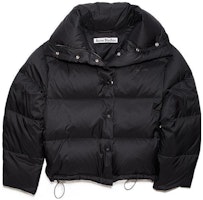 (Women) Acne Studios FW22 Black Cotton Padded Long-Sleeve Coat Jacket. A90456-900 (Women) Acne Studios FW22 Black Cotton Padded Long-Sleeve Coat Jacket. A90456-900