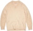 Order (Women) Acne Studios FW22 Brown Solid V-Neck Wool Sweater Pullover. A60386-AE2