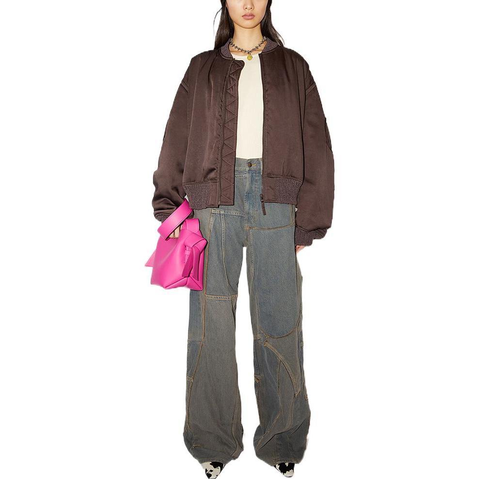 Lookbook (W) Acne Studios FW22 Chaqueta Cropped Manga Larga Color Sólido. A90467-ADN