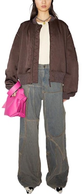 (W) Acne Studios FW22 Chaqueta Cropped Manga Larga Color Sólido. A90467-ADN Lookbook (W) Acne Studios FW22 Chaqueta Cropped Manga Larga Color Sólido. A90467-ADN