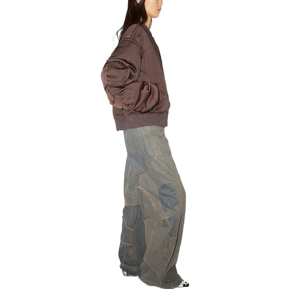 Purchase (W) Acne Studios FW22 Chaqueta Cropped Manga Larga Color Sólido. A90467-ADN