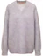 Buy (W) Acne Studios 2022秋冬绿拼色针织V领套头毛衣. A60386-CXM