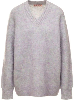 (W) Acne Studios 2022秋冬绿拼色针织V领套头毛衣. A60386-CXM Order (W) Acne Studios 2022秋冬绿拼色针织V领套头毛衣. A60386-CXM