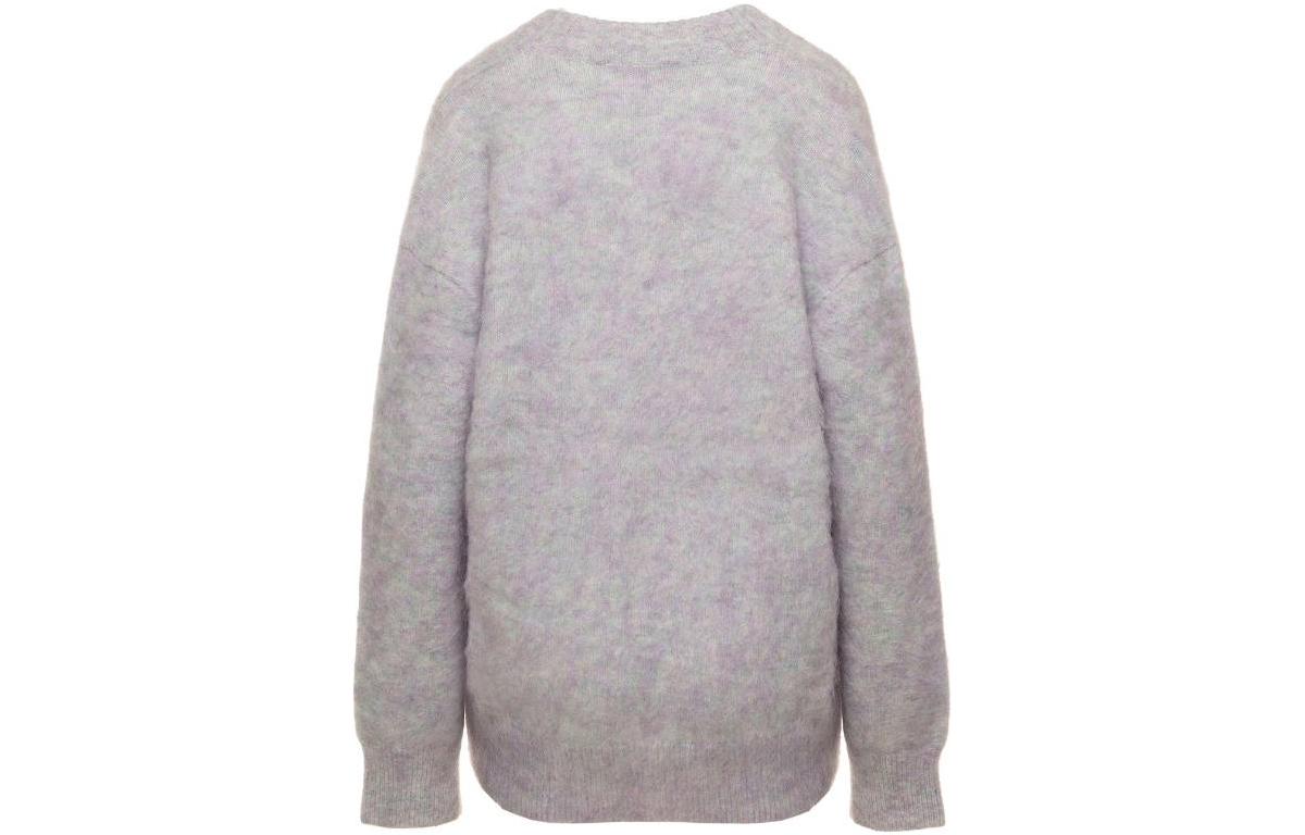 (Women) Acne Studios FW22  Green Mixed Knit V-Neck Pullover Sweater. A60386-CXM 圖 3