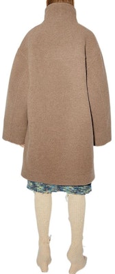 (W) Abrigo Acne Studios FW22 Marrón Oversized de Manga Larga y Corte Recto. A90464-ADV Shop (W) Abrigo Acne Studios FW22 Marrón Oversized de Manga Larga y Corte Recto. A90464-ADV