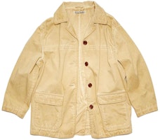 (Women) Acne Studios FW22 Beige Single-Breasted Collared Jacket A90477-AEK (Women) Acne Studios FW22 Beige Single-Breasted Collared Jacket A90477-AEK