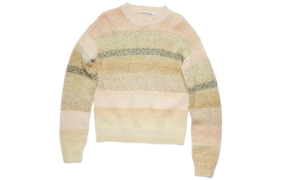 Order (W) Acne Studios FW22 Suéter de Punto a Rayas Degradadas Beige. A60372-CFE