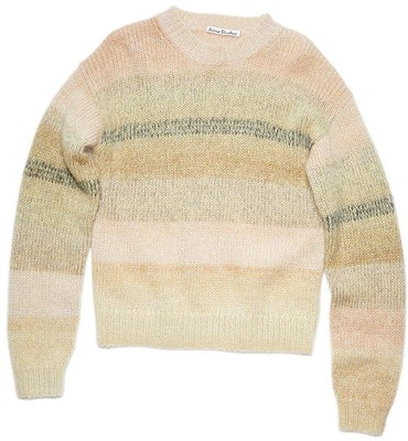 (Women) Acne Studios FW22 Gradient Striped Knit Pullover Sweater Beige . A60372-CFE Order (Women) Acne Studios FW22 Gradient Striped Knit Pullover Sweater Beige . A60372-CFE