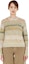 Shop (W) Acne Studios FW22 Suéter de Punto a Rayas Degradadas Beige. A60372-CFE