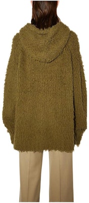 (Women) Acne Studios FW22 Green Wool Knitted Hoodie Sweater A60380-AB6 Lookbook (Women) Acne Studios FW22 Green Wool Knitted Hoodie Sweater A60380-AB6