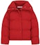 Order (Women) Acne Studios FW22 Red Down Puffer Jacket with Zipper and Hood A90456-AQJ