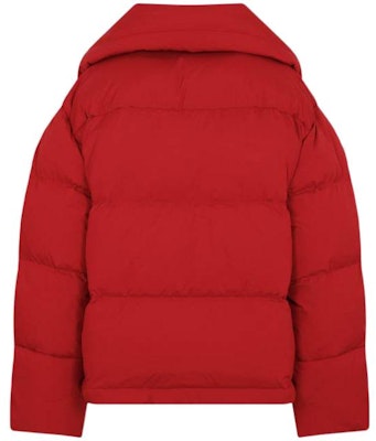 (Women) Acne Studios FW22 Red Down Puffer Jacket with Zipper and Hood A90456-AQJ Lookbook (Women) Acne Studios FW22 Red Down Puffer Jacket with Zipper and Hood A90456-AQJ