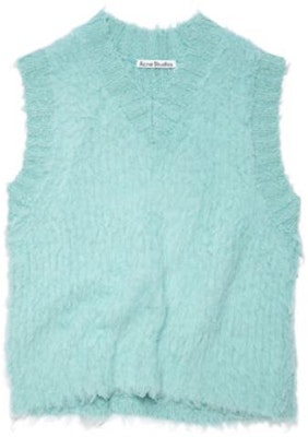 (Women) Acne Studios FW22 Solid V-Neck Ribbed Casual Vest Women’s Light Blue. FN-WN-KNIT000560 Order (Women) Acne Studios FW22 Solid V-Neck Ribbed Casual Vest Women’s Light Blue. FN-WN-KNIT000560