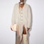 Lookbook (W) Cárdigan de Lana Acne Studios FW22 para Mujer Escote en V Color Crema. A60376-AE5