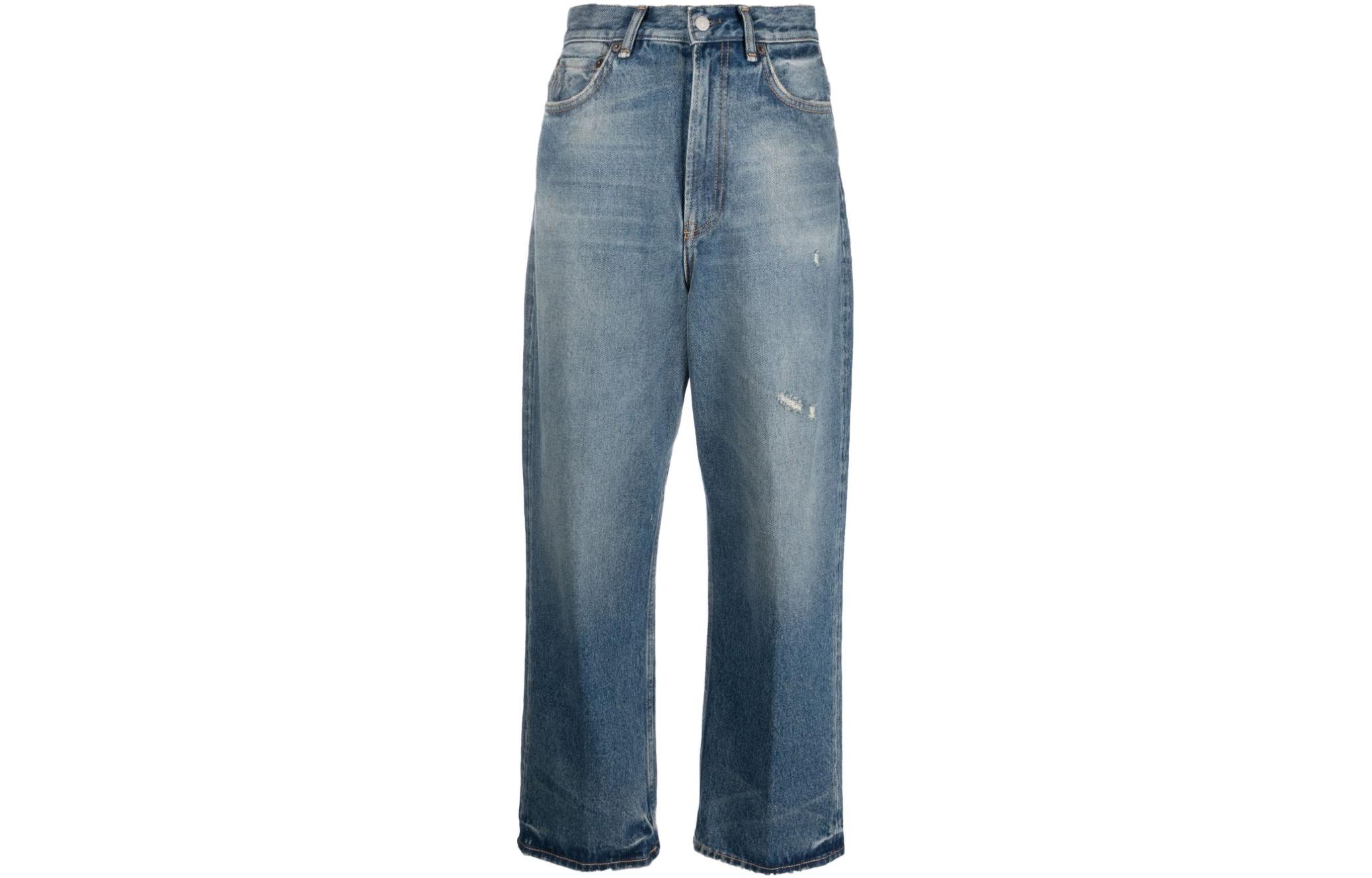 (Women) Acne Studios FW23  1993 Vintage Wash Straight-Leg Cropped Jeans Indigo. A00394-863 圖 2
