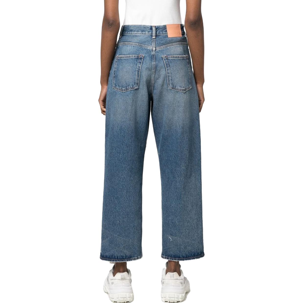 (Women) Acne Studios FW23  1993 Vintage Wash Straight-Leg Cropped Jeans Indigo. A00394-863 圖 4