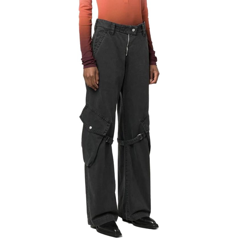 Lookbook (W) アクネステュディオズ FW23 ブラックデニム フレアストレートレッグジーンズ AK0730-969