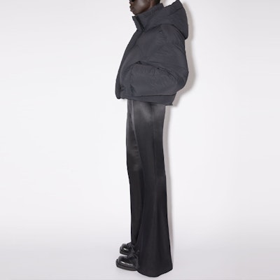 (Women) Acne Studios FW23 Black Short Puffer Jacket with Embroidered Logo. A90550-900 Purchase (Women) Acne Studios FW23 Black Short Puffer Jacket with Embroidered Logo. A90550-900