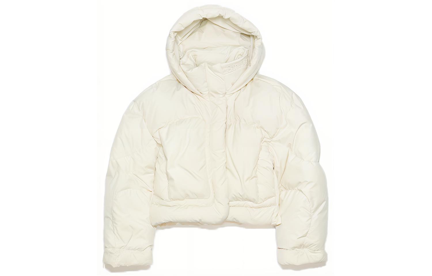 Order (Women) Acne Studios FW23  Embroidered Logo Down Puffer Jacket Off-White. A90550-BHU
