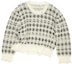 Order (W) Acne Studios 2023秋冬千鸟格针织宽松毛衣 白色. A60462-AYT