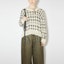 Lookbook (W) Acne Studios 2023秋冬千鸟格针织宽松毛衣 白色. A60462-AYT