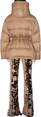 (Women) Acne Studios FW23 Khaki Logo Puffy Hoodie Jacket. A90528-ALL Shop (Women) Acne Studios FW23 Khaki Logo Puffy Hoodie Jacket. A90528-ALL