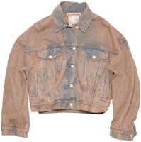 (Women) Acne Studios FW23 Light Pink Vintage Washed Denim Jacket with Chest Pocket. A90524-CHS (Women) Acne Studios FW23 Light Pink Vintage Washed Denim Jacket with Chest Pocket. A90524-CHS