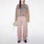 Shop (Women) Acne Studios FW23 Light Pink Vintage Washed Denim Jacket with Chest Pocket. A90524-CHS