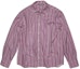 Order (Women) Acne Studios FW23 Long-Sleeve Cotton Shirt with Smiley Face Print - Purple/Pink CB0050BA4