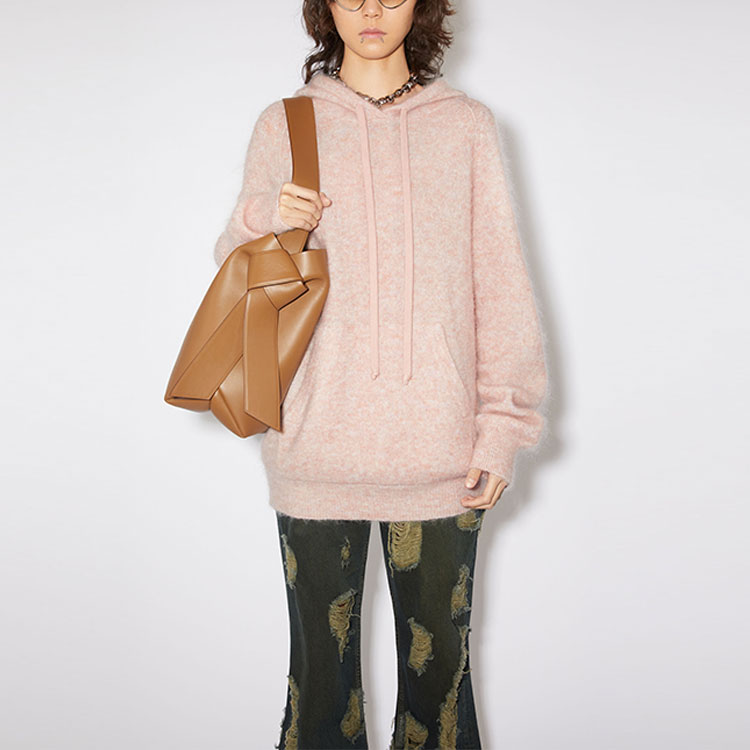 (Women) Acne Studios FW23  Oversized Faded Pink Hoodie with Kangaroo Pocket. A60438-COA 圖 3