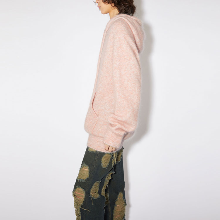 (Women) Acne Studios FW23  Oversized Faded Pink Hoodie with Kangaroo Pocket. A60438-COA 圖 5