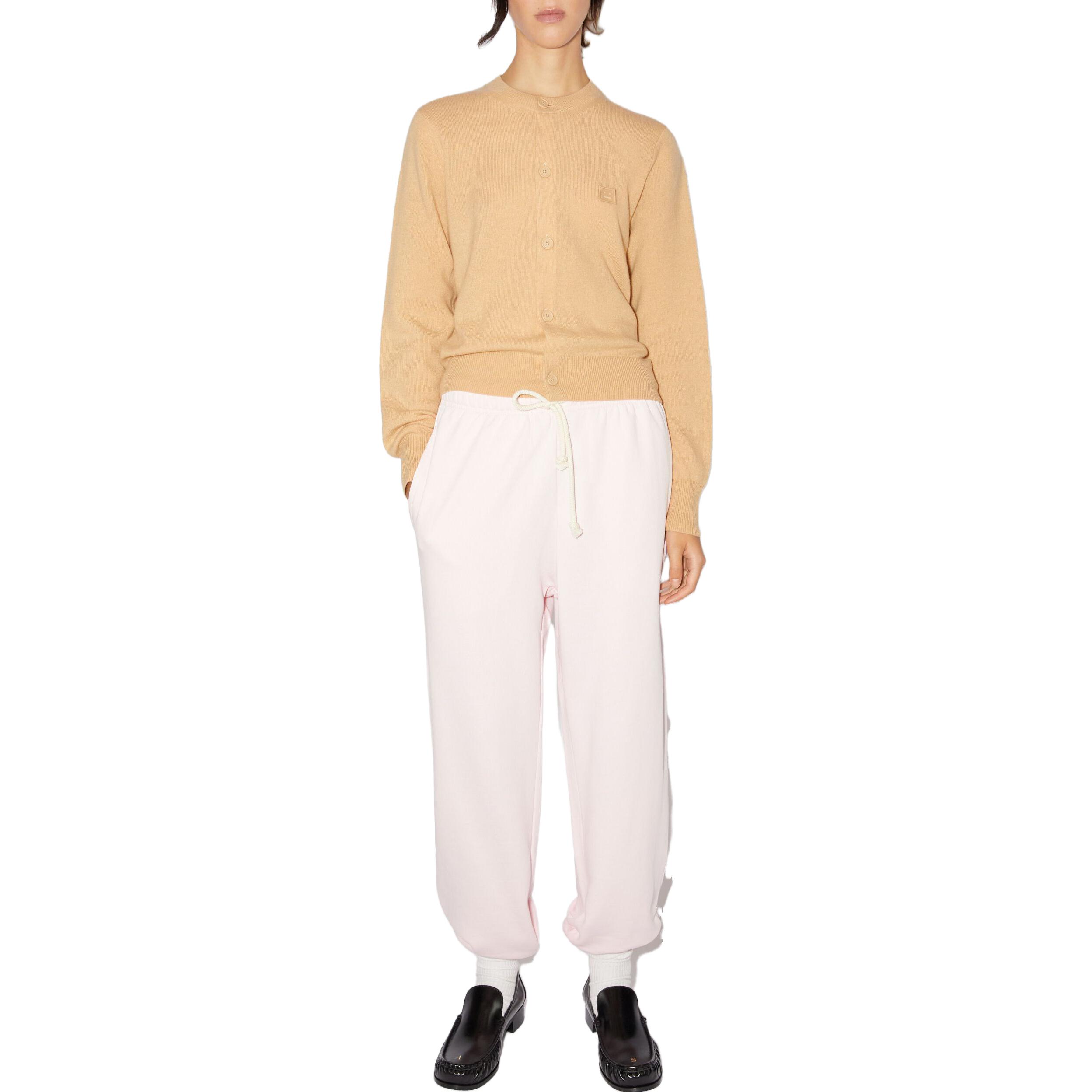 Lookbook (W) Acne Studios FW23 スマイリーフェイス ウール ニット カーディガン イエロー. A60280-CPA