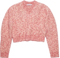 (Women) Acne Studios FW23 V-Neck Cropped Knit Sweater in Multiple Colors. A60467-BRH (Women) Acne Studios FW23 V-Neck Cropped Knit Sweater in Multiple Colors. A60467-BRH