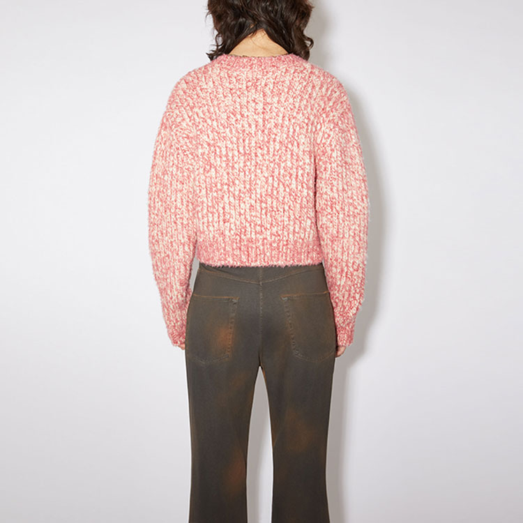 Shop (W) Acne Studios FW23 Baju Sejuk V-Leher Pendek dalam Pelbagai Warna. A60467-BRH