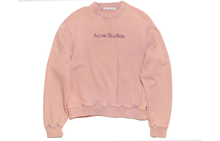 Order (W) Acne Studios 2023 紫色模糊標誌寬鬆版女士衛衣 AI0141-CUE