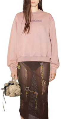 (W) Acne Studios 2023 紫色模糊標誌寬鬆版女士衛衣 AI0141-CUE Lookbook (W) Acne Studios 2023 紫色模糊標誌寬鬆版女士衛衣 AI0141-CUE