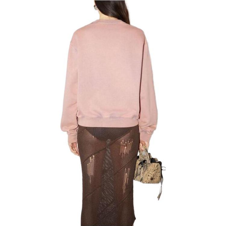 Shop (W) Acne Studios 2023 紫色模糊標誌寬鬆版女士衛衣 AI0141-CUE