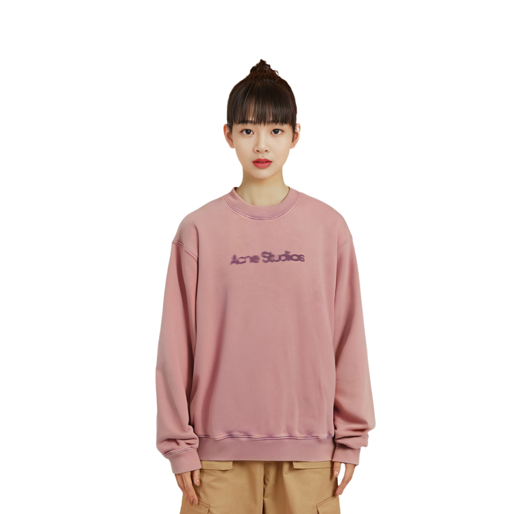 Purchase (W) Acne Studios 2023 紫色模糊標誌寬鬆版女士衛衣 AI0141-CUE