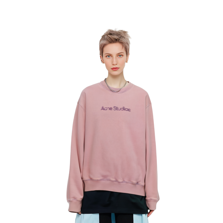 Details for (W) Acne Studios 2023 紫色模糊標誌寬鬆版女士衛衣 AI0141-CUE