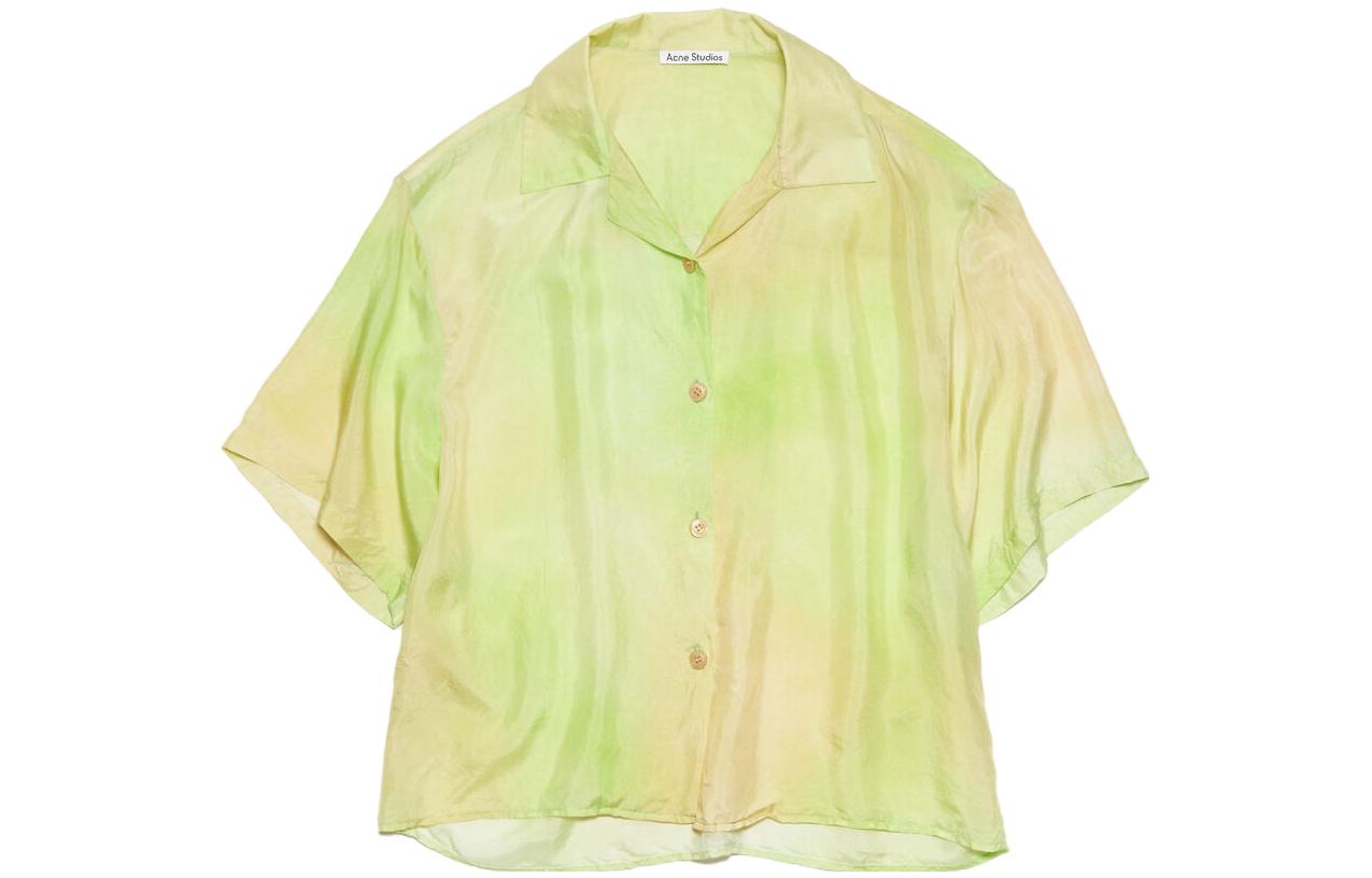 Order (W) Acne Studios FW23 漸層效果休閒襯衫 酸橙綠 AC0649-ABE