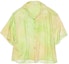 Order (Women) Acne Studios FW23 Faded Effect Casual Shirt Lime Green AC0649-ABE